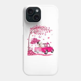 Valentine's Day Love Pickup Truck White Boxer Phone Case