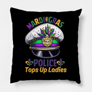 Mardi Gras Police Funny Quotes Humor Pillow