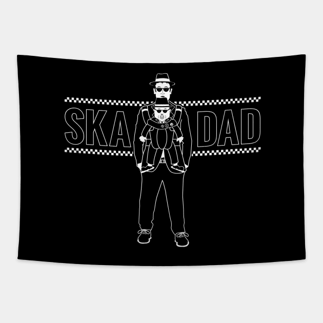 Ska Dad (with Rude Boy Son) Tapestry by bryankremkau