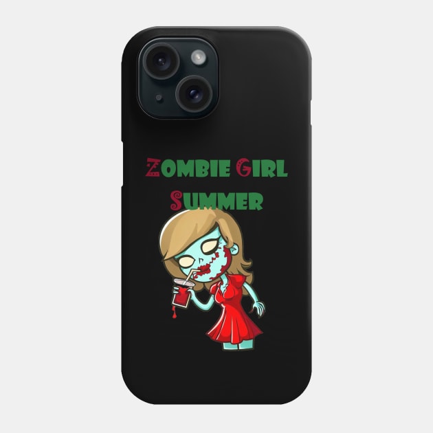 Zombie Girl Summer Phone Case by CAutumnTrapp