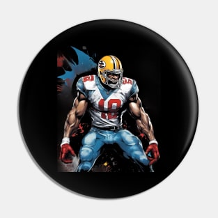 High School American Football Pin