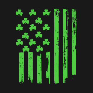 St. Patrick's Day Irish American Flag Paddy's Day Shirt T-Shirt