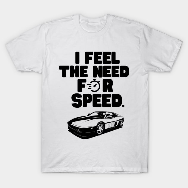 I feel the need, the need for speed. Sticker for Sale by mksjr