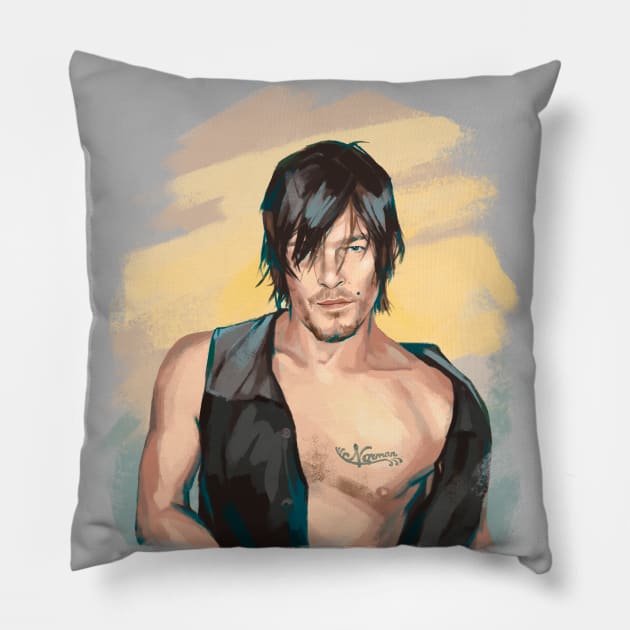 Daryl Dixon Pillow by ashmidt