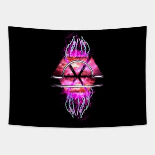 Libra Zodiac - Pink Abstract Tapestry