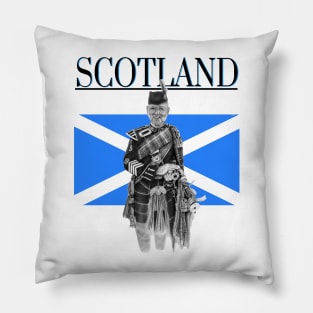 Scottish Bagpiper Pillow