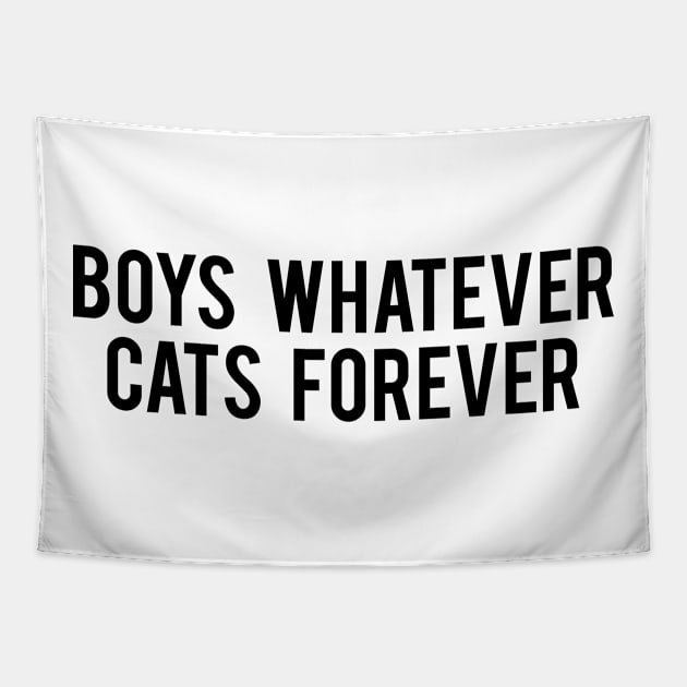 Boys Whatever Cats Forever Tapestry by MartinAes