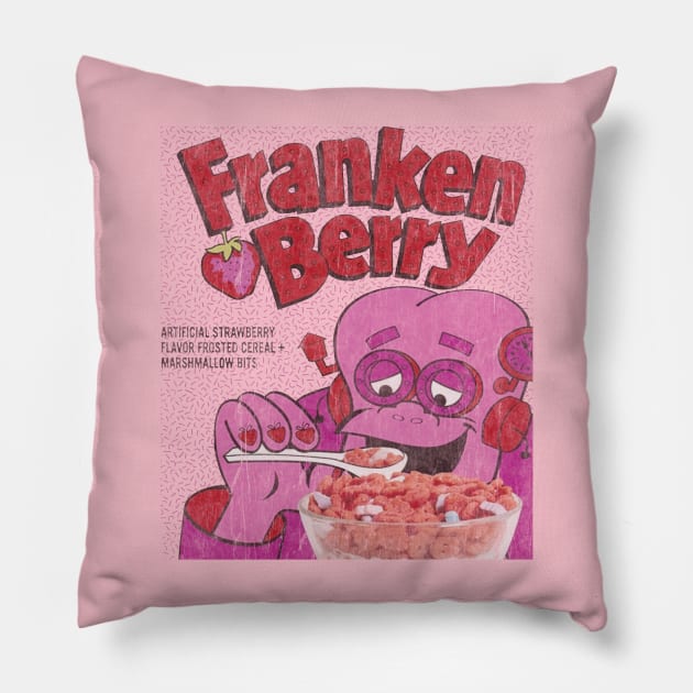 Franken Berry Cereal Pillow by Unfluid