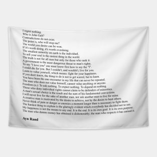 Ayn Rand Quotes Tapestry