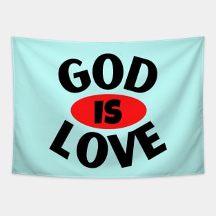 God Is Love | Christian Typography Tapestry