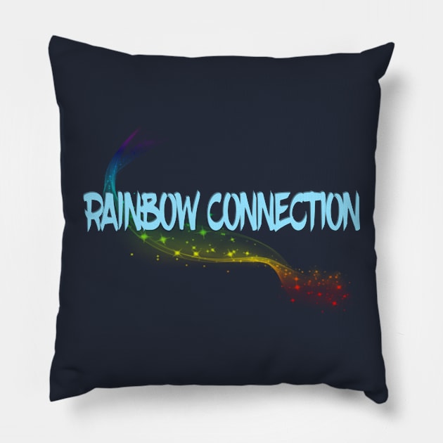 Rainbow Connection Pillow by D_AUGUST_ART_53