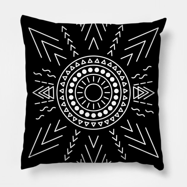 Mid Century Modern Sunburst Pillow by JDP Designs