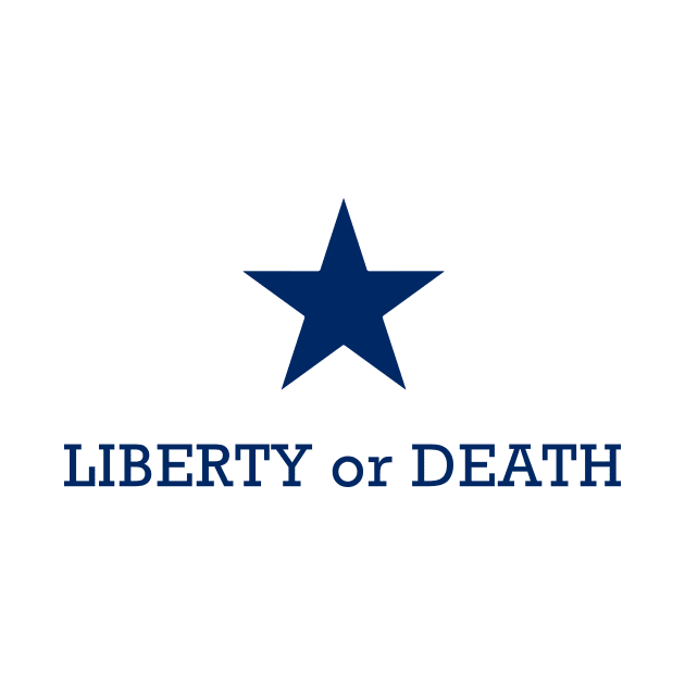 The Liberty or Death (Troutman Flag) by FranklinPrintCo