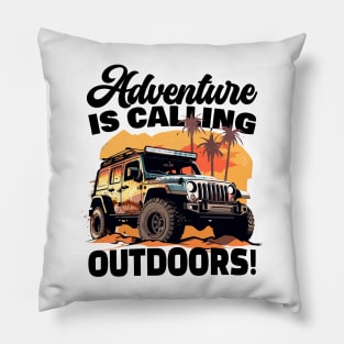 Adventure is calling... Pillow