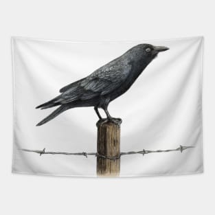 Country Crow Tapestry