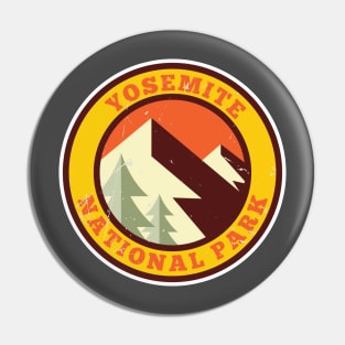 Yosemite National Park Retro Pin