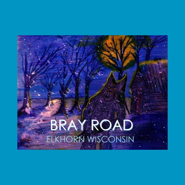 Bray Road Snow Wolf by Great Lakes Artists Group