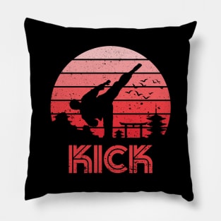 Retro Karate Guy Pillow