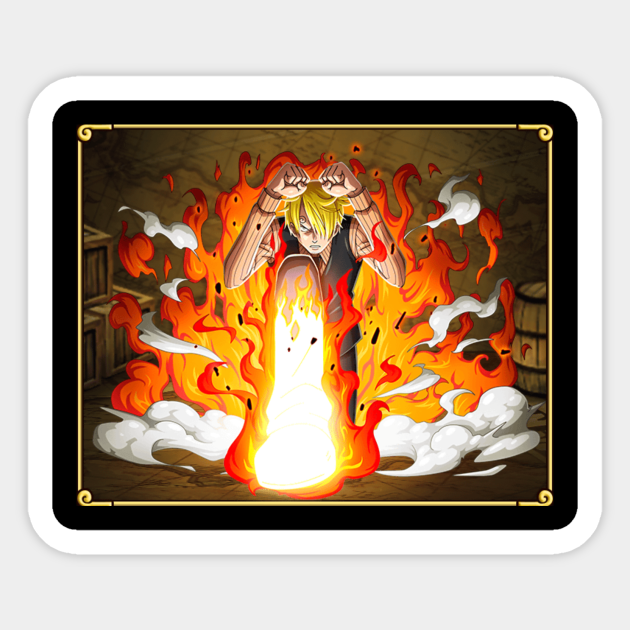 Diable Jambe 2 Sanji Aufkleber Teepublic De He created the diable jambe, in which he rapidly spins and focuses all his energy into after the time skip, he can use diable jambe without spinning to make his leg heat up.