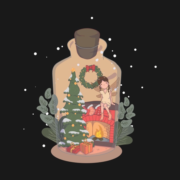 Fairy Christmas Bottle by Gernatatiti