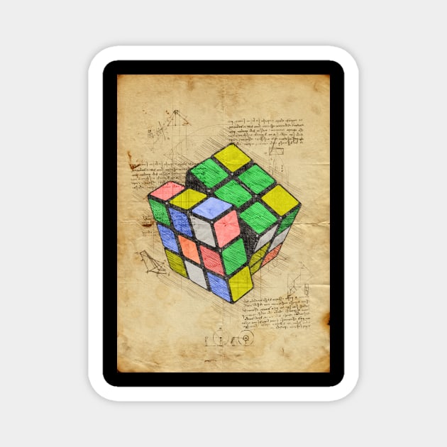 Rubik cube Magnet by Durro