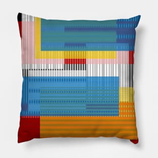 Illusion Geometric Abstract Quilt Texture Pillow