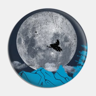 Snowmobile Freestyle -  Blue Moon Pin