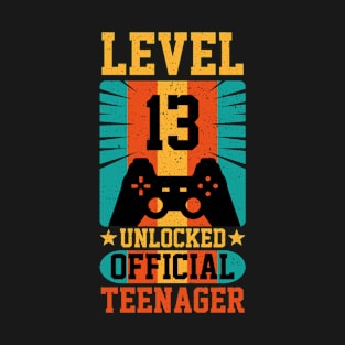 Level 13 unlocked official teenager gambling T-Shirt