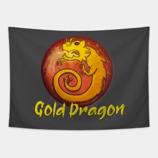 Gold Dragon Tapestry