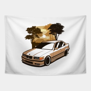 Brown E36 Saloon Safari Tapestry