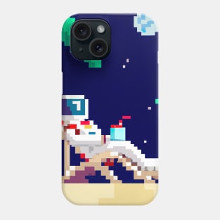 Astronaut in Tropical Resort Phone Case