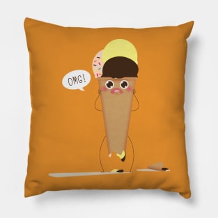 screaming ice cream Pillow