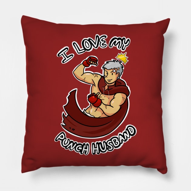 I love my punch husband Pillow by pookie02