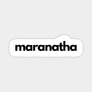 maranatha Magnet