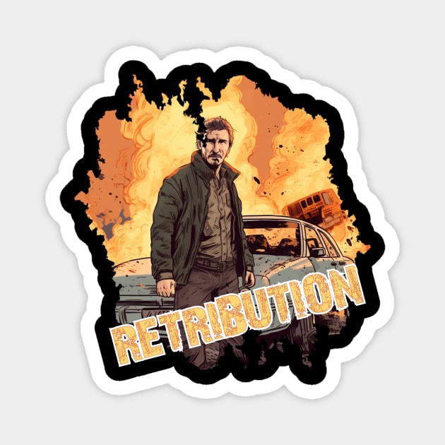 LIAM NEESON Retribution Magnet by Pixy Official