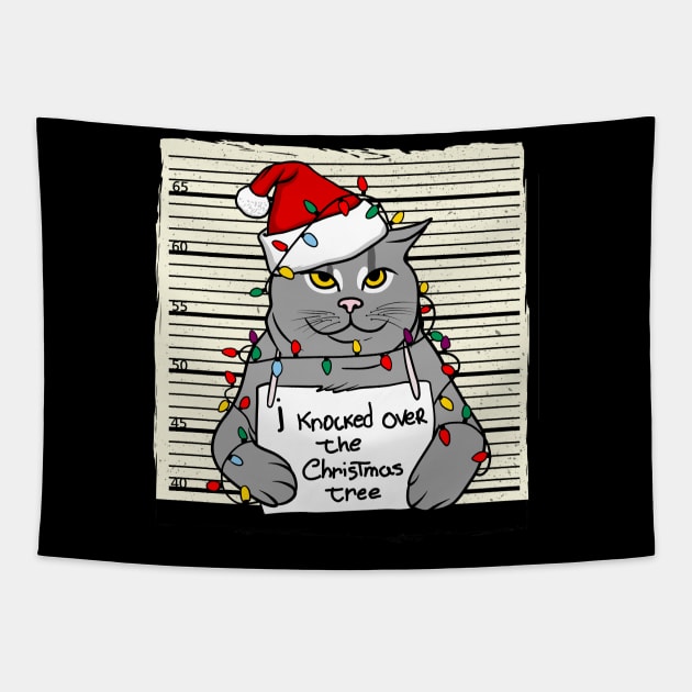 Christmas Cat Tapestry by OniSide