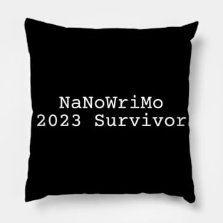 NaNoWriMo 2023 Survivor Pillow