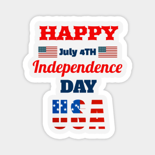 Happy July 4 Independence Day Magnet