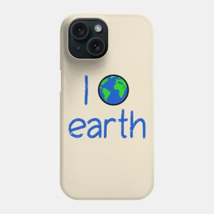 I Love Earth environmentalist Phone Case