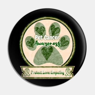 Pet Cancer Awareness Wilderness Edition Pin