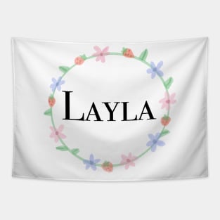 Layla name design Tapestry