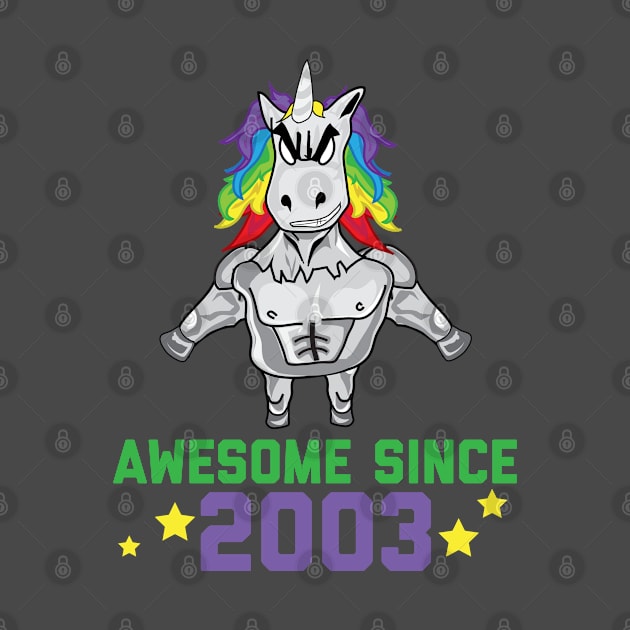 Awesome Unicorn Since 2003 by alexwestshop