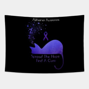 Alzheimer Awareness Spread The Hope Find A Cure Gift Tapestry