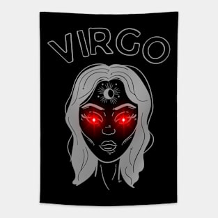 Virgo | Evil Red Eyed Maiden Tapestry