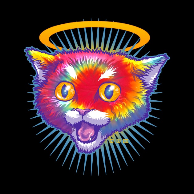 Hippie Cat Angel by cs3ink