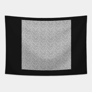 Gray Paw Print Pattern Tapestry