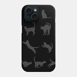 Black cat Kitten Phone Case