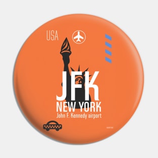 Airport New York JFK Pin