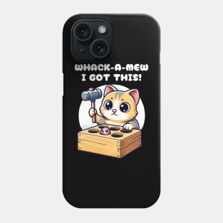 Classic Whack-A-Mew Kitten Toy Hammer Game Cute Cat Humor Phone Case