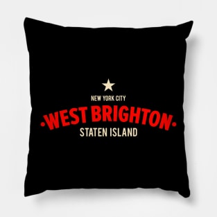 West Brighton, Staten Island - Where NYC Charm Meets Neighborhood Vibe Pillow